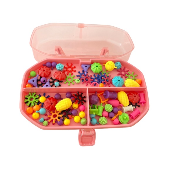 Biranco Kids Pop Beads Jewelry Set - Pink and Multicolor - Picture 4 of 6